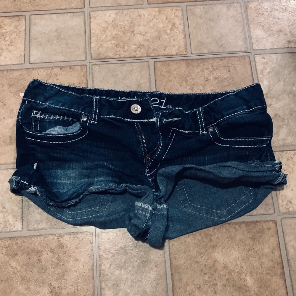 Distressed Jean Shorts